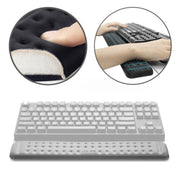 Mechanical Keyboard Wrist Rest Memory Foam Mouse Pad, Size : M (Grey)