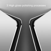 Aluminum Alloy Double-sided Non-slip Mat Desk Mouse Pad, Size : S(Silver)