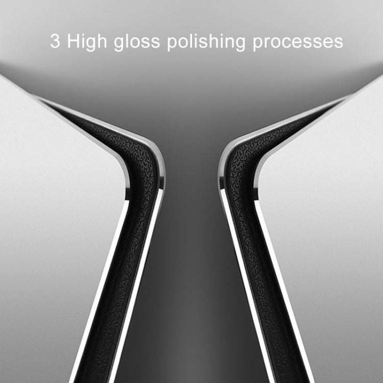 Aluminum Alloy Double-sided Non-slip Mat Desk Mouse Pad, Size : M(Silver)