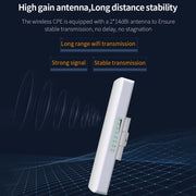 COMFAST CF-E312A Qualcomm AR9344 5.8GHz 300Mbps/s Outdoor ABS Wireless Network Bridge with POE Adapter
