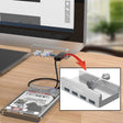 ORICO MH4PU Aluminum Alloy 4 Ports USB 3.0 Clip-type HUB with 1m USB Cable, Clip Width Range: 10-32mm - USB 3.0 HUB by ORICO | Online Shopping South Africa | PMC TechLife | Buy Now Pay Later Mobicred