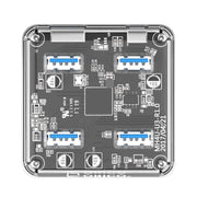 ORICO MH4U-30 USB 3.0 Transparent Desktop HUB with 30cm Micro USB Cable