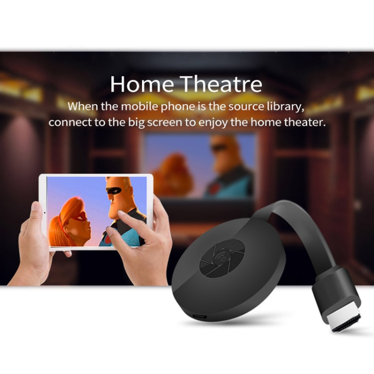 MiraScreen G2 Wireless WiFi Display Dongle Receiver Airplay Miracast DLNA 4K UHD RK3660 TV Stick for iPhone, Samsung, and other Smartphones (Black)