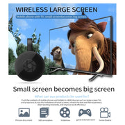 MiraScreen G2 Wireless WiFi Display Dongle Receiver Airplay Miracast DLNA 4K UHD RK3660 TV Stick for iPhone, Samsung, and other Smartphones (Black)