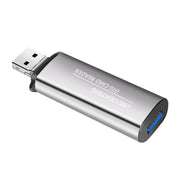 118 2 in 1 USB + 8 Pin Interfaces USB Flash Disk / Memory Card OTG Card Reader for IOS System Mobile Phone / Computer (Light Grey)
