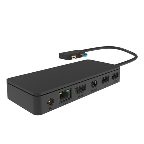 Onten OT-65002 12 in 1 Multifunctional Type-C + USB + RJ45 + HDMI Docking Station(Black)