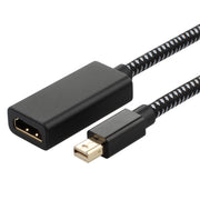 Mini DP to 1080P HD HDMI PP Yarn Woven Net Adapter Cable (Silver)