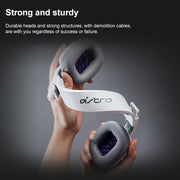 Logitech Astro A10 Gen 2 Wired Headset Over-ear Gaming Headphones (White)