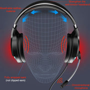 YINDIAO Q2 Head-mounted Wired Gaming Headset with Microphone, Version: Single 3.5mm(Black)