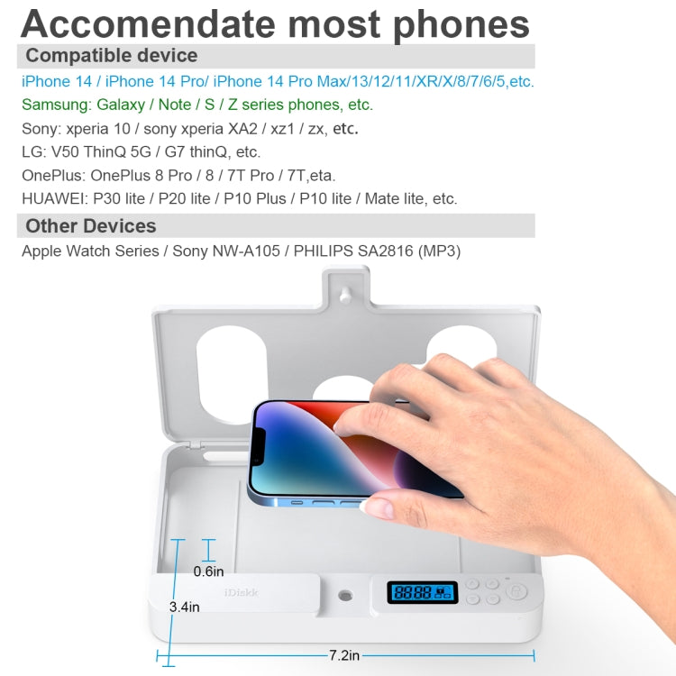 Self-discipline Smart Phone Lock Timing Box (White)