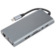 11 in 1 USB-C / Type-C to USB Docking Station HUB Adapter(100M Network Port) - USB HUB by PMC TechLife | Online Shopping South Africa | PMC TechLife | Buy Now Pay Later Mobicred