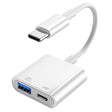 S-211 2 in 1 USB-C / Type-C Male to Type-C + USB Female Camera Adapter - Converter & Adapter by PMC TechLife | Online Shopping South Africa | PMC TechLife | Buy Now Pay Later Mobicred
