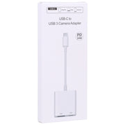 S-211 2 in 1 USB-C / Type-C Male to Type-C + USB Female Camera Adapter