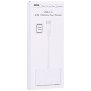 NK108LTC 4 in 1 USB-C Male to SD + TF + USB + Type-C Female Camera Reader