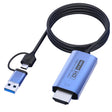 V05E USB 3.0 + USB-C / Type-C to HDMI Adapter Cable - Cable & Adapters by PMC TechLife | Online Shopping South Africa | PMC TechLife | Buy Now Pay Later Mobicred