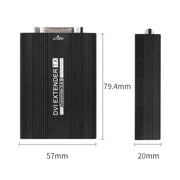 Measy DVI1815 DVI Extender Transmitter and Receiver Converter, POE Single Power Supply, Transmission Distance: 150m(UK Plug)