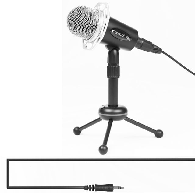 Yanmai Y20 Professional Game Condenser Microphone  with Tripod Holder, Cable Length: 1.8m, Compatible with PC and Mac for  Live Broadcast Show, KTV, etc.(Black)
