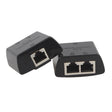 RJ45 to 2 x RJ45 Ethernet Network Coupler Thunder Lightning Protection (Black) - Network Hubs by PMC TechLife | Online Shopping South Africa | PMC TechLife | Buy Now Pay Later Mobicred