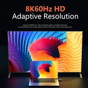 8K 60Hz HDMI Male to HDMI Female Magnetic Adapter (Blue)