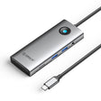 ORICO PW11-8PM Type-C / USB-C 8-in-1 5Gbps Multifunction Docking Station Card Reader (Dark Gray) - free shipping - PMC TechLife - Order now!