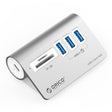 ORICO M3UT3 3-port USB 3.2 HUB with Card Reader (Silver) - free shipping - PMC TechLife - Order now!