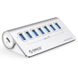ORICO M3U7 Aluminum Alloy 7-Port USB 3.2 Gen1 5Gbps HUB with 0.5m Cable(Silver) - USB 3.0 HUB by ORICO | Online Shopping South Africa | PMC TechLife | Buy Now Pay Later Mobicred