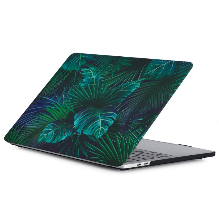 Palm Leaves Pattern PC Hard Shell Case for Macbook Pro 13.3 inch with Touch Bar