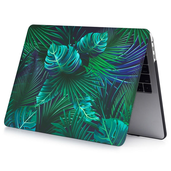 Palm Leaves Pattern PC Hard Shell Case for Macbook Pro 13.3 inch with Touch Bar