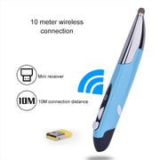PR-06S 4-keys Smart Wireless Optical Mouse with Stylus Pen Function, Support Voice Operation / Translation (Blue)