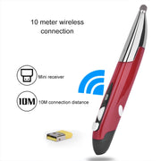 PR-06S 4-keys Smart Wireless Optical Mouse with Stylus Pen Function, Support Voice Operation / Translation (Red)