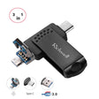 Richwell 3 in 1 32G Type-C + Micro USB + USB 3.0 Metal Flash Disk with OTG Function(Black) - U Disk & Card Reader by Richwell | Online Shopping South Africa | PMC TechLife | Buy Now Pay Later Mobicred