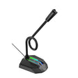 HXSJ TSP202 RGB Lighting Bendable USB Voice Chat Video Conference Microphone - Microphone by HXSJ | Online Shopping South Africa | PMC TechLife | Buy Now Pay Later Mobicred