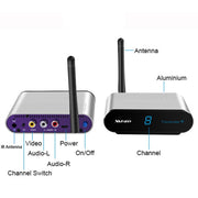 Measy AV220 2.4GHz Wireless Audio / Video Transmitter and Receiver, Transmission Distance: 200m, AU Plug