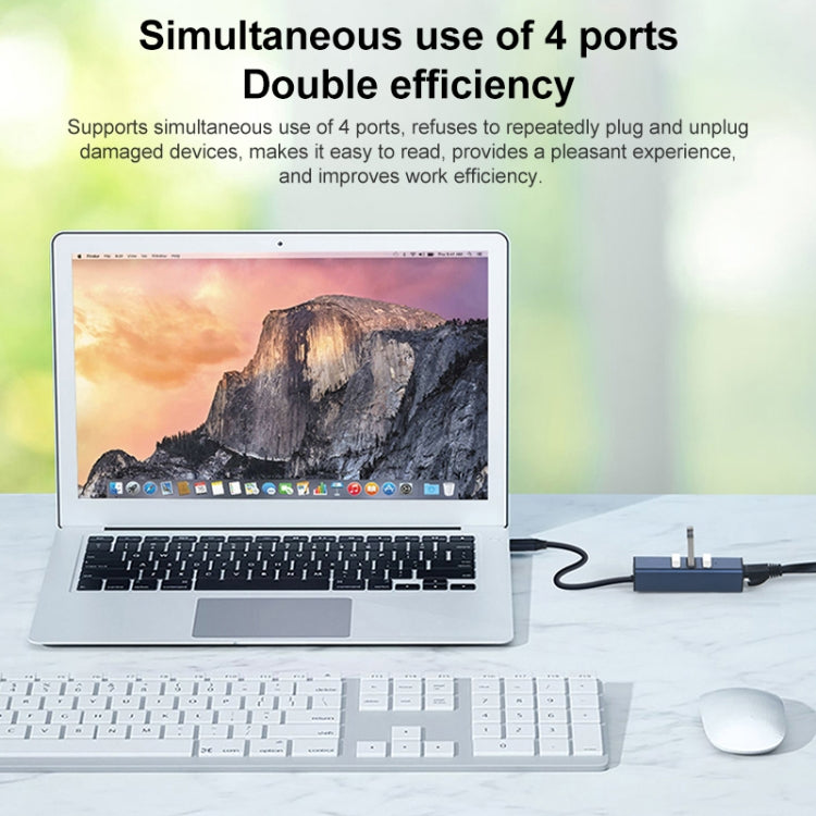 RDS 6307-2 USB to USB3.0 + Triple USB2.0 4 in 1 HUB Adapter