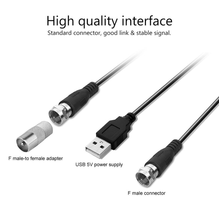 USB Connector Signal Booster Amplifier + IEC Converter Head