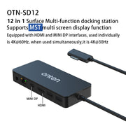 Onten SD12 For Microsoft Surface 12 in 1 Multi-function Docking Station
