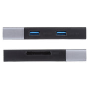 6 In 1 Multi-function Dual USB 3.0 + XQD + CF + TF + SD Card Reader