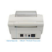 POS-9210 110mm USB POS Receipt Thermal Printer Express Delivery Barcode Label Printer, US Plug(White)
