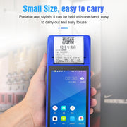 POS-6000 4G Version 1GB+8GB 58mm PDA Handheld 5.5 inch QR Code Android Smart POS Teminal Scanner Printer, UK Plug