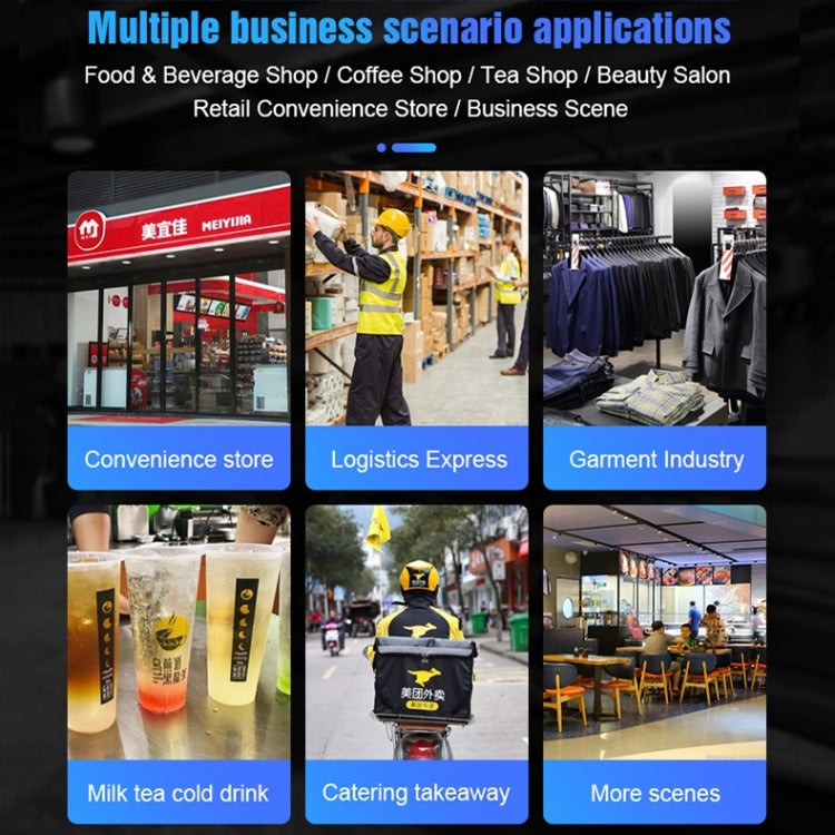POS-6000 4G Version 1GB+8GB 58mm PDA Handheld 5.5 inch QR Code Android Smart POS Teminal Scanner Printer, UK Plug