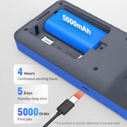 POS-6000 4G Version 1GB+8GB 58mm PDA Handheld 5.5 inch QR Code Android Smart POS Teminal Scanner Printer, UK Plug