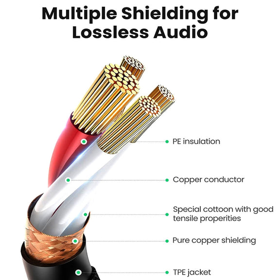 10m 3-Pin XLR Male to XLR Female MIC Shielded Cable Microphone Audio Cord