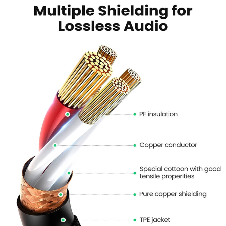 10m 3-Pin XLR Male to XLR Female MIC Shielded Cable Microphone Audio Cord