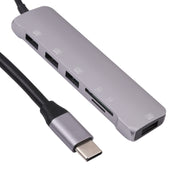 6 In 1 Multi-function Type-C / USB-C Adapter Docking Station