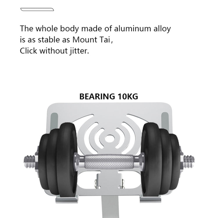 L-14 Aluminum Alloy Foldable Rotating Laptop/Tablet Stand(Silver)