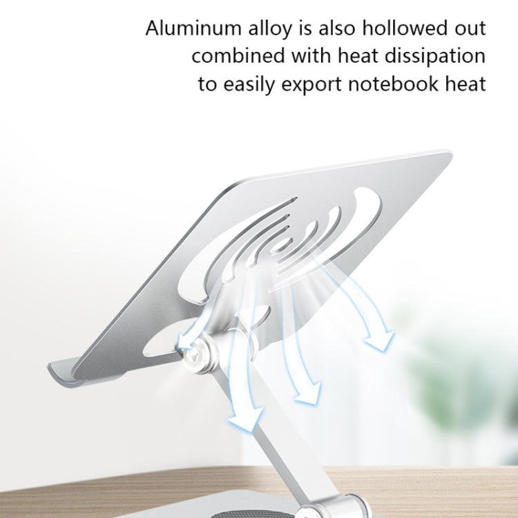 L-14 Aluminum Alloy Foldable Rotating Laptop/Tablet Stand(Grey)