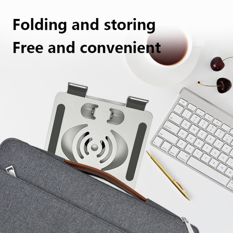 L-14 Aluminum Alloy Foldable Rotating Laptop/Tablet Stand(Grey)
