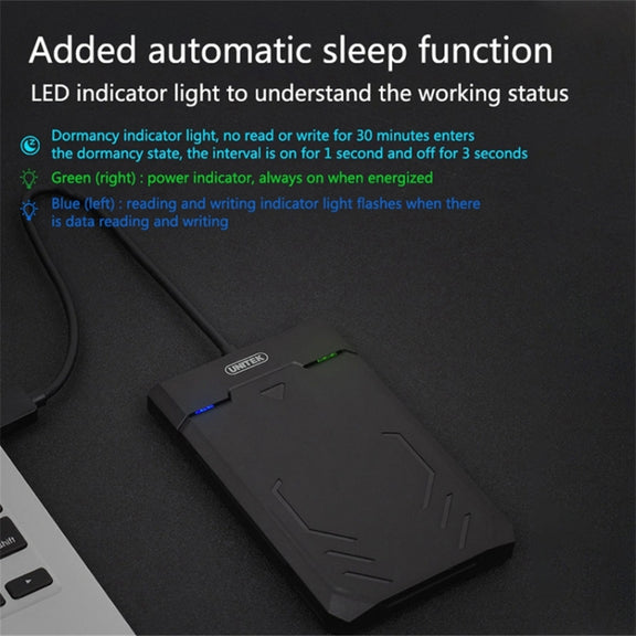 UNITEK SATA 2.5 inch USB 3.0 Interface HDD Enclosure, Length: 30cm
