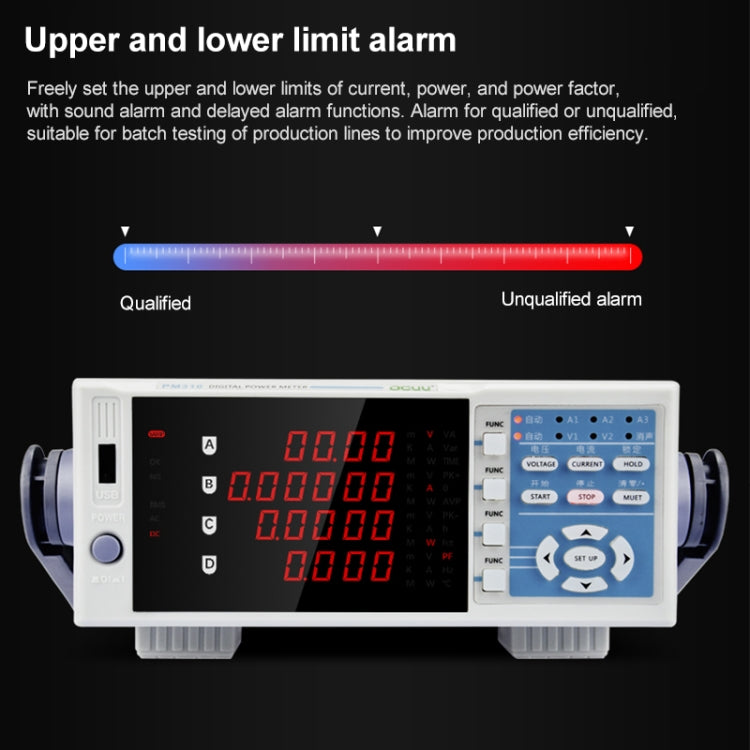 DCUU PM310 Intelligent Electrical Parameters Measuring Instrument (US Plug)