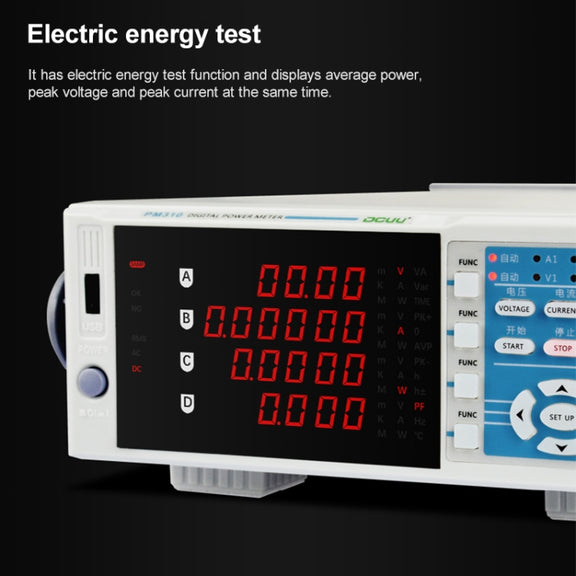 DCUU PM310 Intelligent Electrical Parameters Measuring Instrument (US Plug)